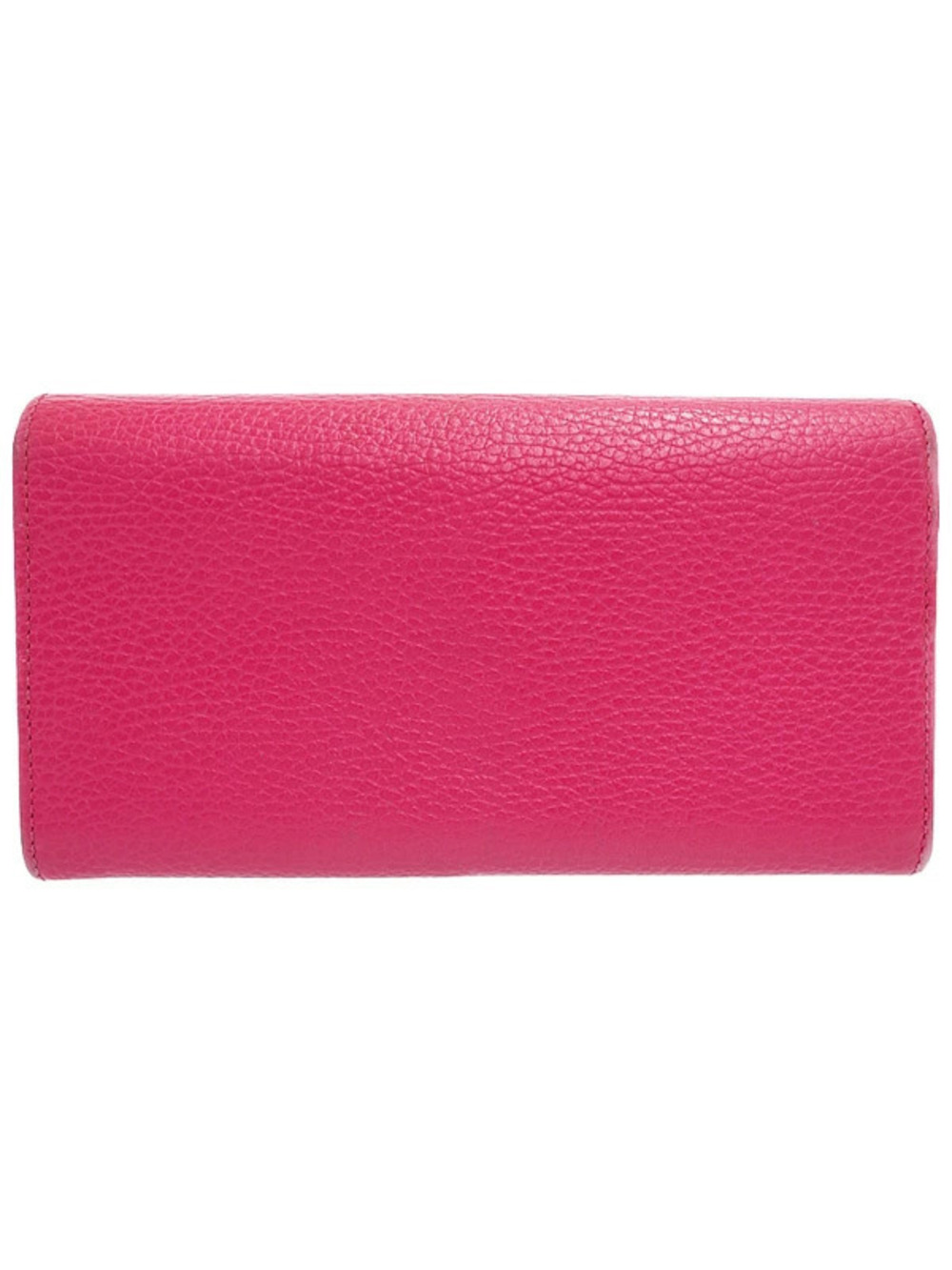Gucci Continental Bi fold Marmont Long Leather Wallet Black